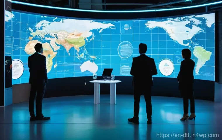 데이터 레이크 아키텍처의 주요 요소 - **Prompt:** A clean, technological, and dynamic mid-shot of an advanced data processing facility. A ...